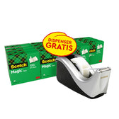 Plakband Scotch Magic 19mmx33m + houder zi 16rol