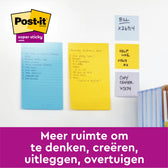 Memoblok 3M Post-it 584 127x203mm SS lijn ass kl - afbeelding 8