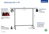 Garderoberek MAUL Limbo 156x127(tot 220)x50cm mob
