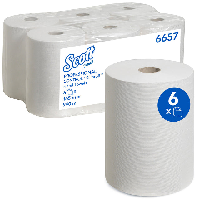 Handdoekrol Scott Control Slimroll 1laags 6657