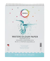 Aquarelblok Qrea 24x32 20vel 200gr spiraal