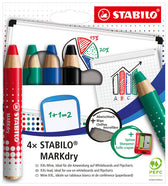 Whiteboardpotlood STABILO MARKdry 648/4 4st ass