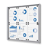 Vergrendelbaar Notitiebord Indoor Economy 6x A4