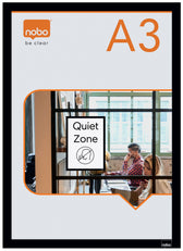 Infokader Nobo zelfklevend A3 zwart 2 stuks - afbeelding 5
