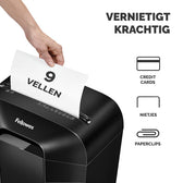 Papiervernietiger Fellowes LX50 4x37mm zwart - afbeelding 4