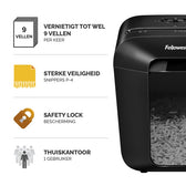Papiervernietiger Fellowes LX50 4x37mm zwart - afbeelding 5