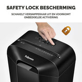 Papiervernietiger Fellowes LX50 4x37mm zwart - afbeelding 6