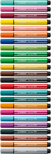 Viltstift STABILO Pen 68/26 Max abrikoos - afbeelding 6