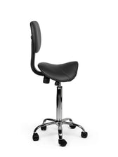 Zadelkruk Office rugleuning medium harde wielen zw - afbeelding 5