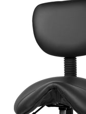 Zadelkruk Office rugleuning medium harde wielen zw - afbeelding 7