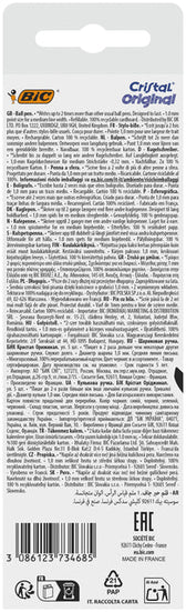 Balpen Bic Cristal M 5st assorti - afbeelding 8