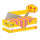 Memoblok 3M Post-it 654-COL 76x76mm kleur ass