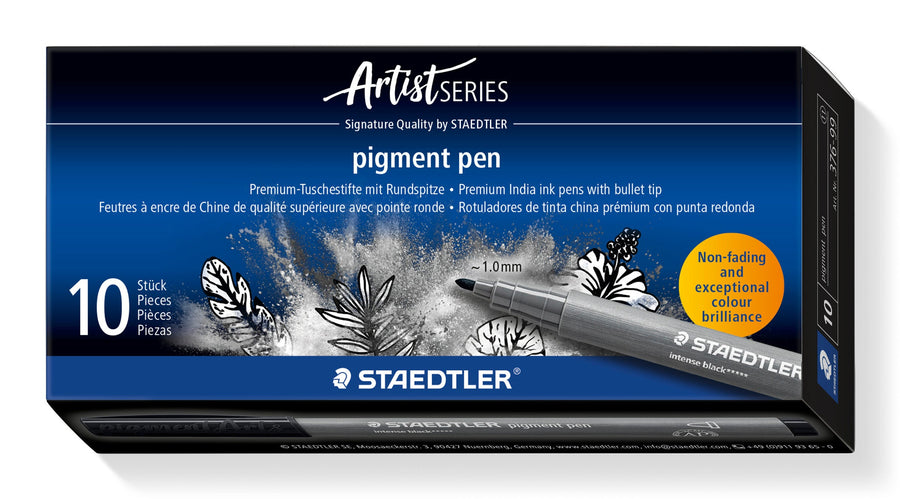 Fijnschrijver pigment pen intens zwart