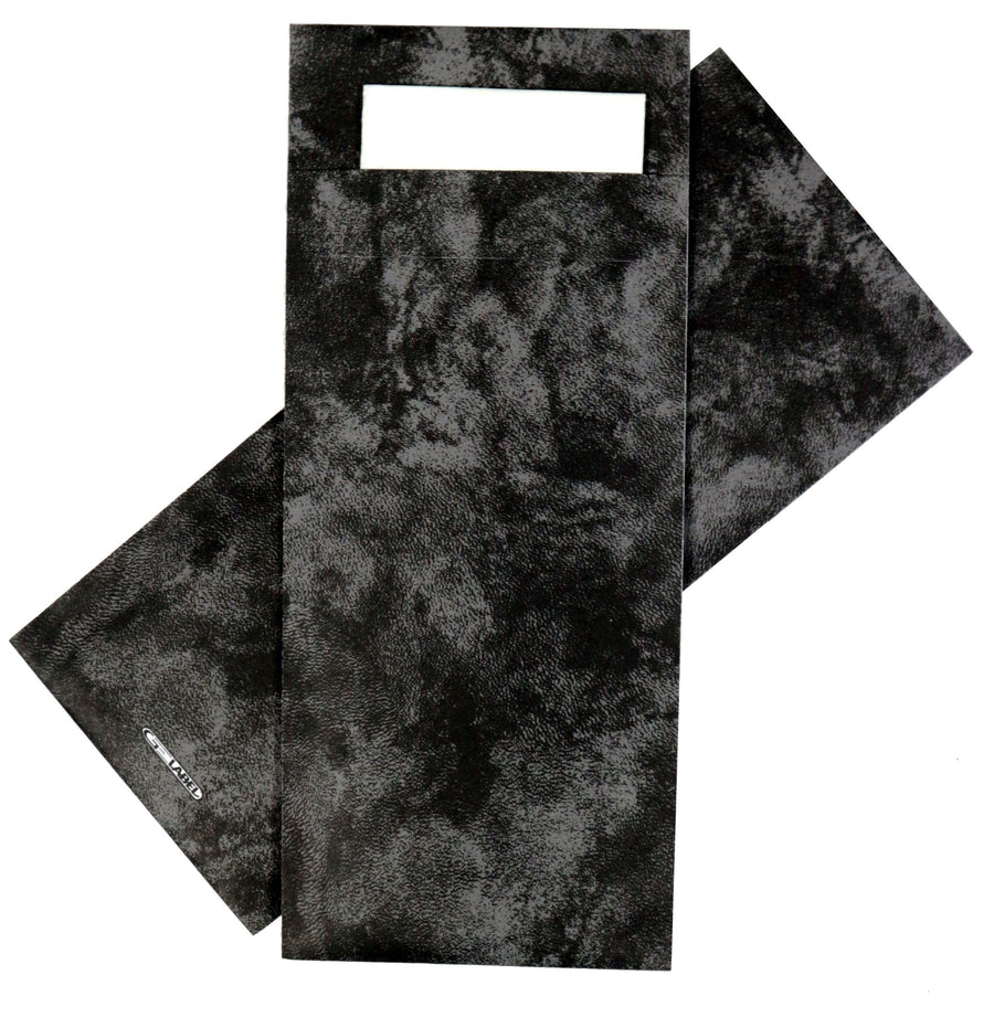Bestekzakje IEZZY 190x85mm zwart gemarmerd