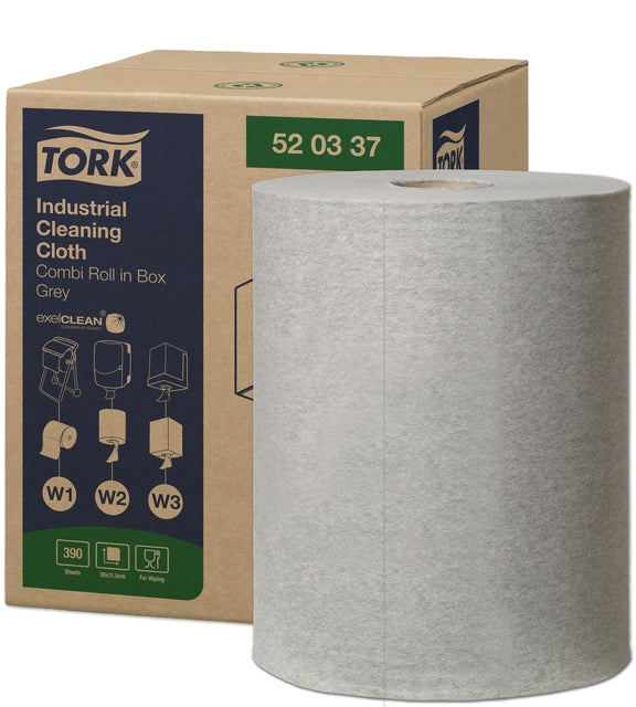 Reinigingsdoek Tork W1 W2 W3 Industrial grijs