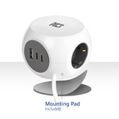 Stekkerblok ACT 3vdig incl 2x USB C/A wt/gs - afbeelding 5