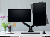 One-touch in hoogte verstelbare dubbele monitorarm - afbeelding 2