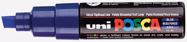 Paintmarker Uni POSCA PC8K B schuin donkerblauw