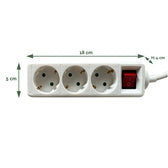 Stekkerdoos BRASQ 3 voudig 3 meter wit - afbeelding 3
