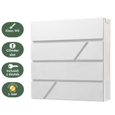 Brievenbus BRASQ PB200 Deluxe wand wit - afbeelding 3