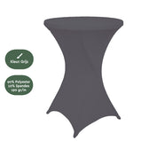Tafelrok BRASQ voor statafel 80cm antraciet - afbeelding 3