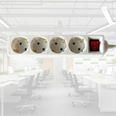 Stekkerdoos BRASQ 4 voudig 1.4 meter wit - afbeelding 9