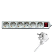 Stekkerdoos BRASQ 6 voudig 3 meter wit - afbeelding 5