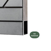 Brievenbus BRASQ PB200 Deluxe wand rvs - afbeelding 3