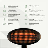 Terrasverwarmer BRASQ staand elektrisch - afbeelding 8