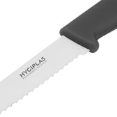 Tomatenmes Hygiplas gekarteld 10cm zwart - afbeelding 2