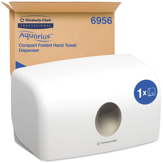 Handdoekdispenser Aquarius mini wit 6956