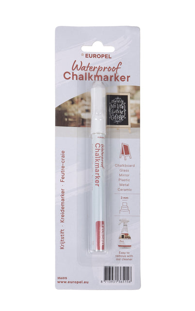 Krijtstift Europel watervast 1-3mm wit