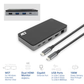 USB-C 4K MST dockingstation voor 2 HDMI-monitoren - afbeelding 3