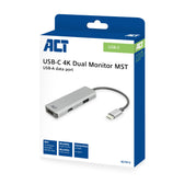 Adapter ACT USB-C 4K multiport 2 HDMI monitoren - afbeelding 9