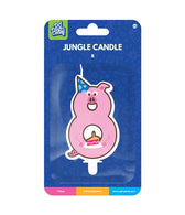 Jungle candle 8 Pig - afbeelding 2