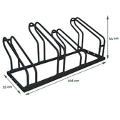 Fietsenrek BRASQ 4 fietsen BS400 zwart - afbeelding 4