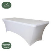 Tafelrok BRASQ 183x76x74cm wit - afbeelding 4