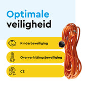 Verlengkabel BRASQ 20m oranje - afbeelding 6