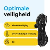 Verlengkabel BRASQ 30m zwart - afbeelding 7