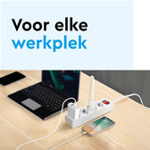 Stekkerdoos BRASQ 5 voudig 5 meter zwart - afbeelding 10