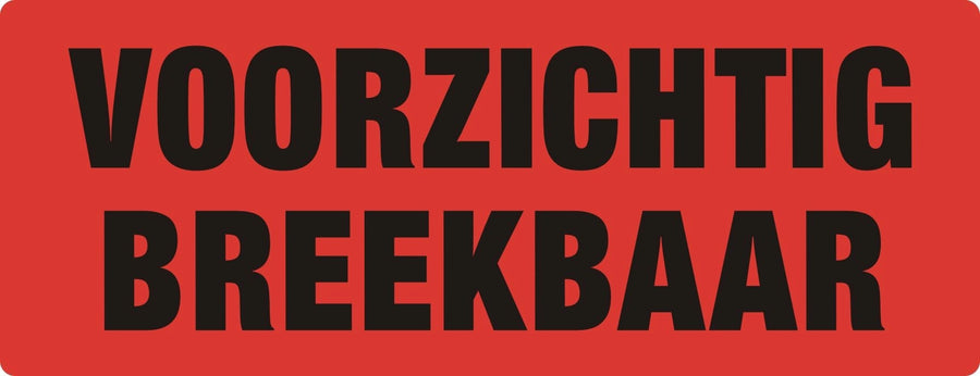 Waarschuwingsetiket voorzichtig breekbaar 500st