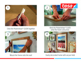 Kleefstip tesa Powerstrips Click Medium 4 paar wit - afbeelding 6