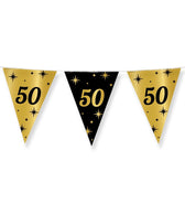Classy Party flags foil 50