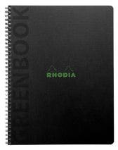 Notitieboek Rhodia Greenbook recycled A5+ lijn sc