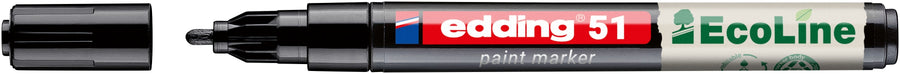 Paintmarker edding 51 Eco waterbasis 1-2mm zwart