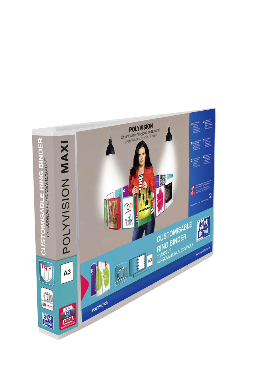 RingBand Oxford Polyvision A3 dwars 4r 30mm tr