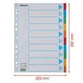 Tabbladen Esselte Stand A4 10dlg karton 11r ass - afbeelding 2