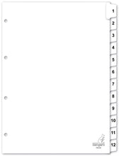 Tabblad Kangaro 4r PK412C nr 1 12 wit karton