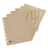 Tabblad Oxford Touareg 11r 6dlg naturel karton