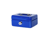 Geldkist MAUL muntgleuf slot 125x95x60mm blauw - afbeelding 2